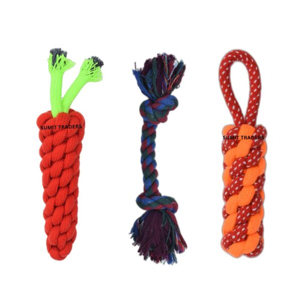 Rope Chew Toy Combo Pack of 3 | Dog toys combo