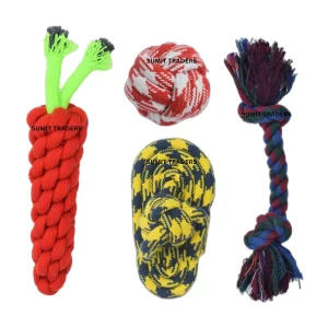 Rope Carrot toy | 2Knot Rope Toy | Slipper rope toys | Rope Ball