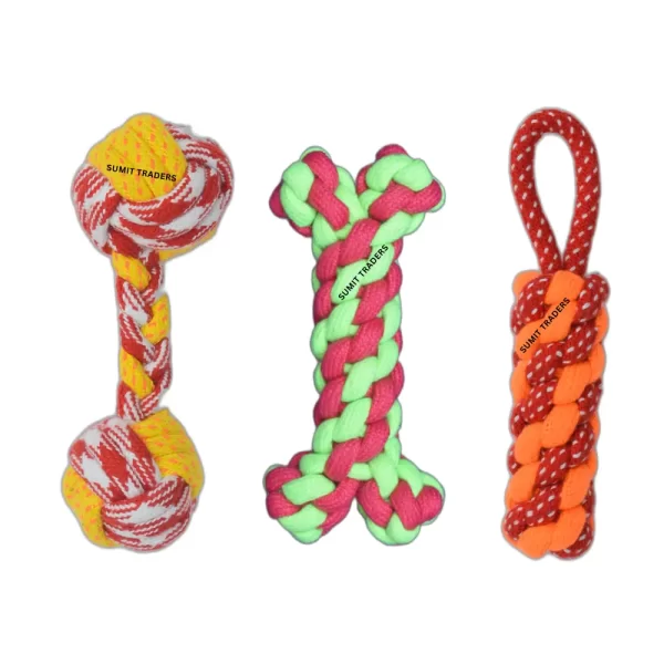 Dog Rope Toys Combo PACK OF 3